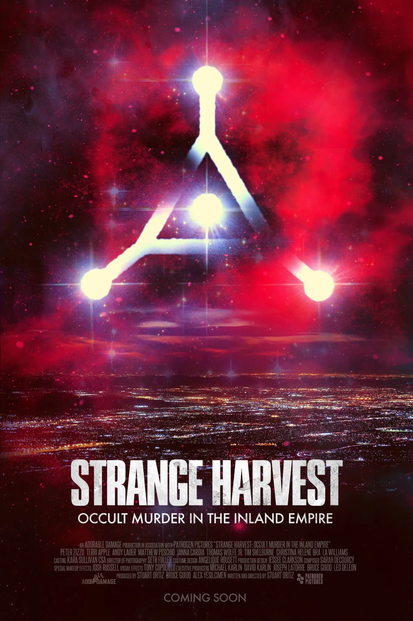Alternate Festival Run Poster featuring the masked killer from the horror mockumentary Strange Harvest